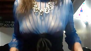 Sissy Jade Cumming In A Corset Dress